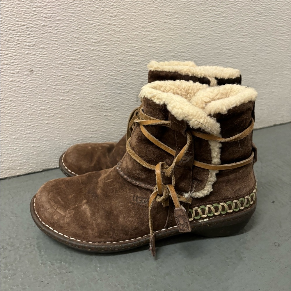 UGG Moccasin style shearling lined booties